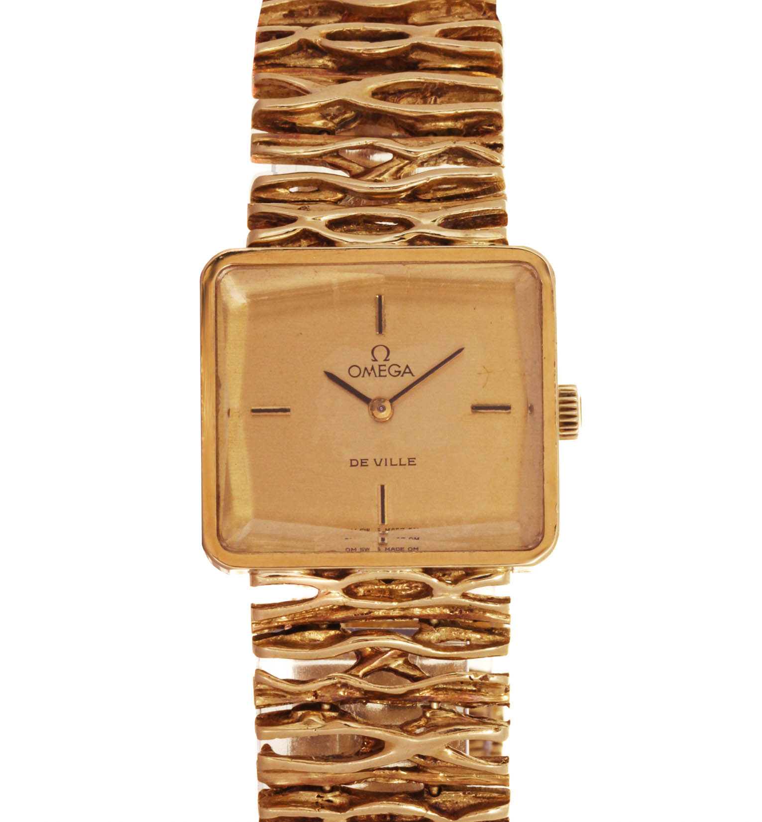 Omega Ref. 8263, De Ville Vintage, 25x23 mm, Circa 1970, Original Bracelet (17,5 cm)  gr.64,1 ad euro 67,08 al grammo