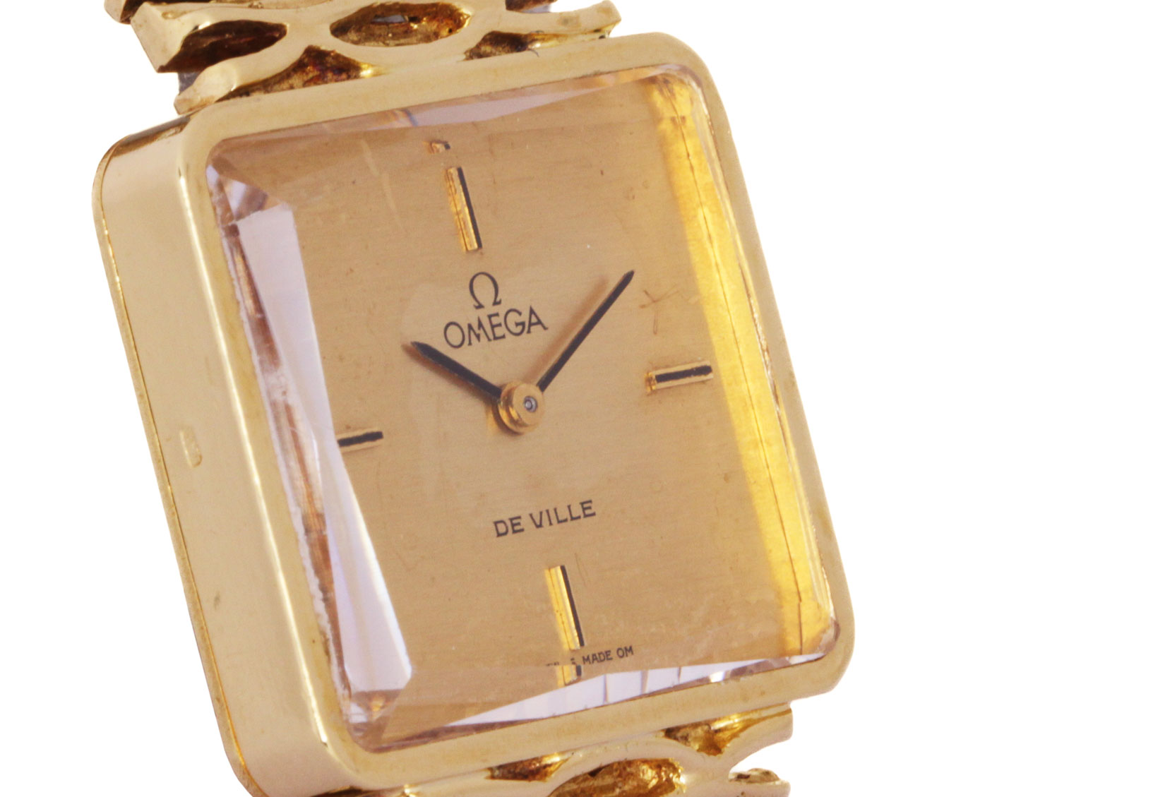 Omega Ref. 8263, De Ville Vintage, 25x23 mm, Circa 1970, Original Bracelet (17,5 cm)  gr.64,1 ad euro 67,08 al grammo