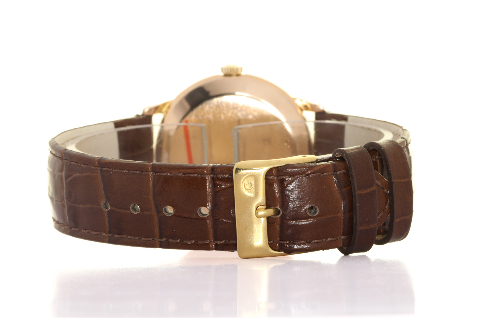 Omega 2894 Small Seconds 18kt Yellow Gold, 34mm, leather bracelets, omega Box our Warranty, circa 1980