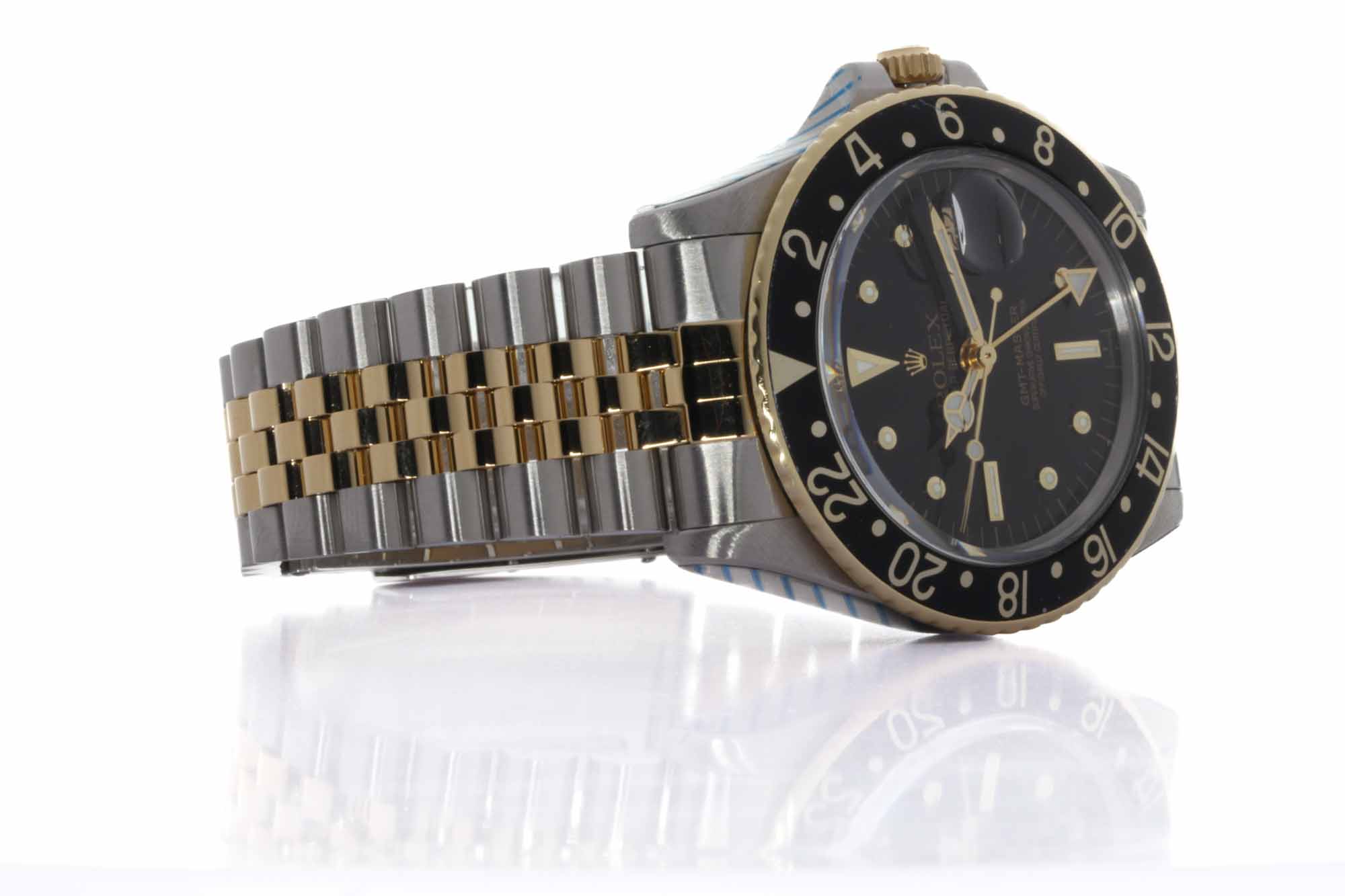 Rolex GMT-Master Jubilee Rolesor - Ref.1675 - Ser. 273x - Anno 1971 - Rolex Int. Service Guarantee & Box