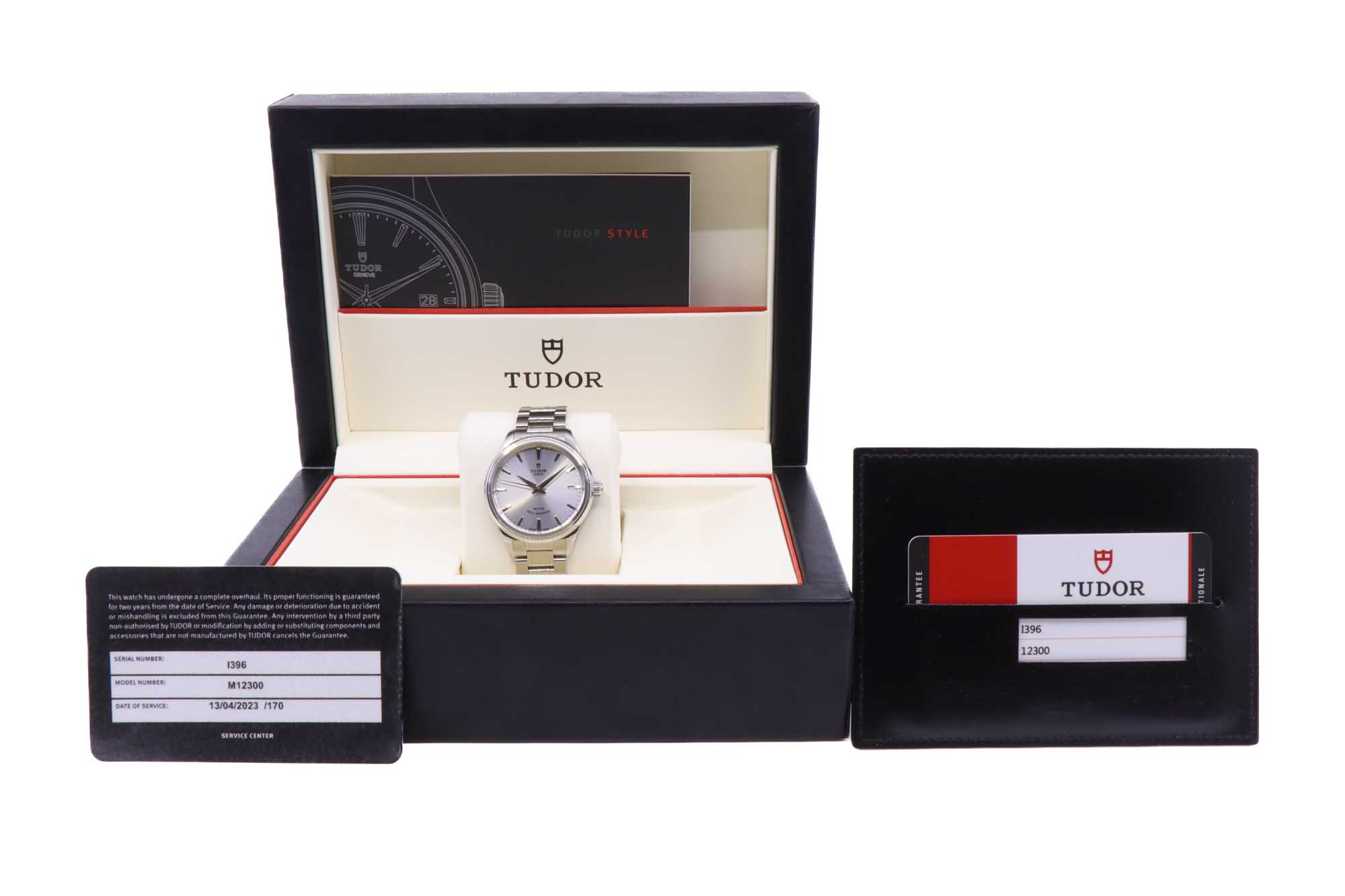 Tudor 12300 Classic Date, Bracc. 65030, Tudor Box & Papers