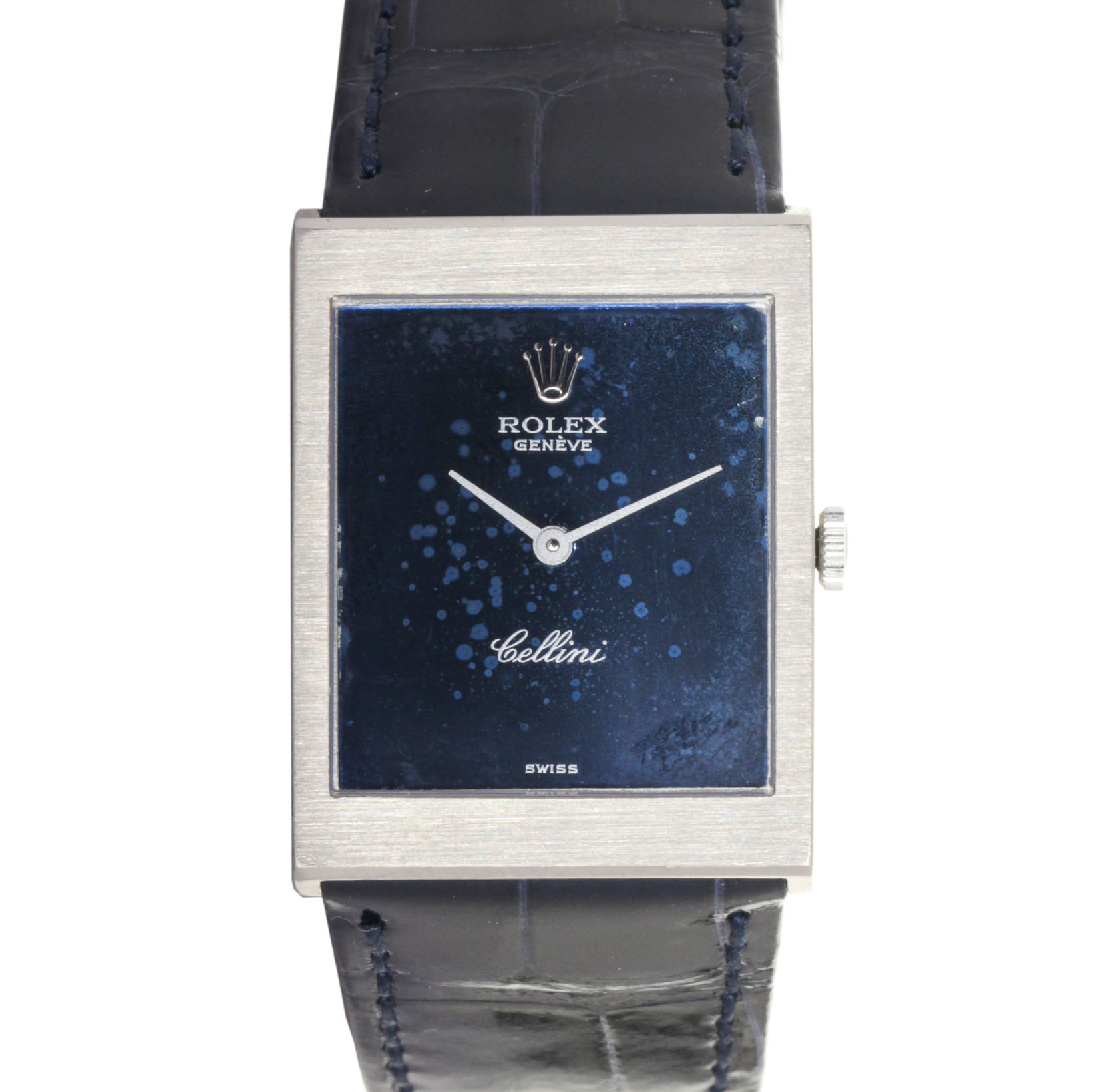 Rolex Cellini ref:4014 - white gold 18kt - brand new Rolex alligator strap - Rolex service 01/2027