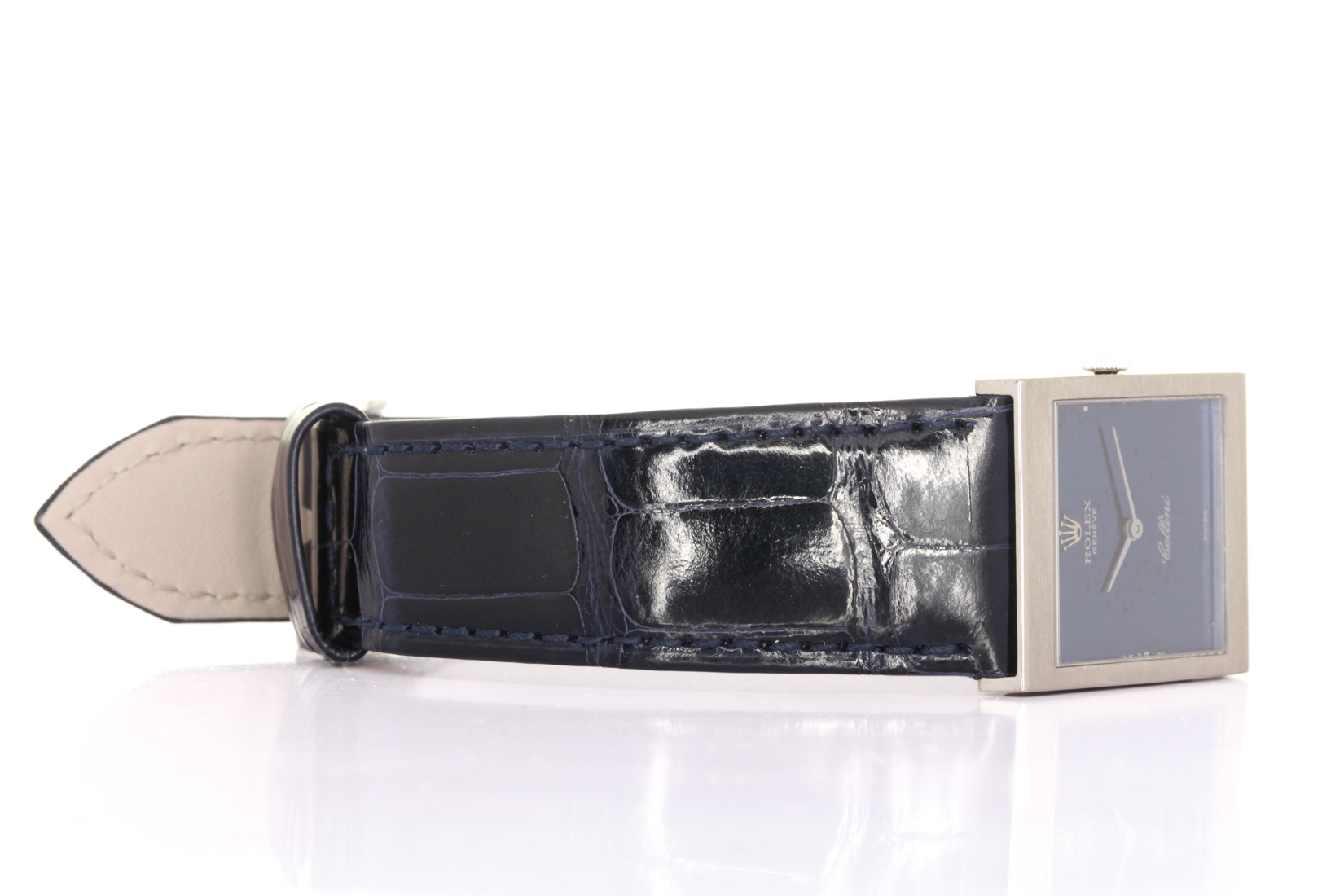 Rolex Cellini ref:4014 - white gold 18kt - brand new Rolex alligator strap - Rolex service 01/2027