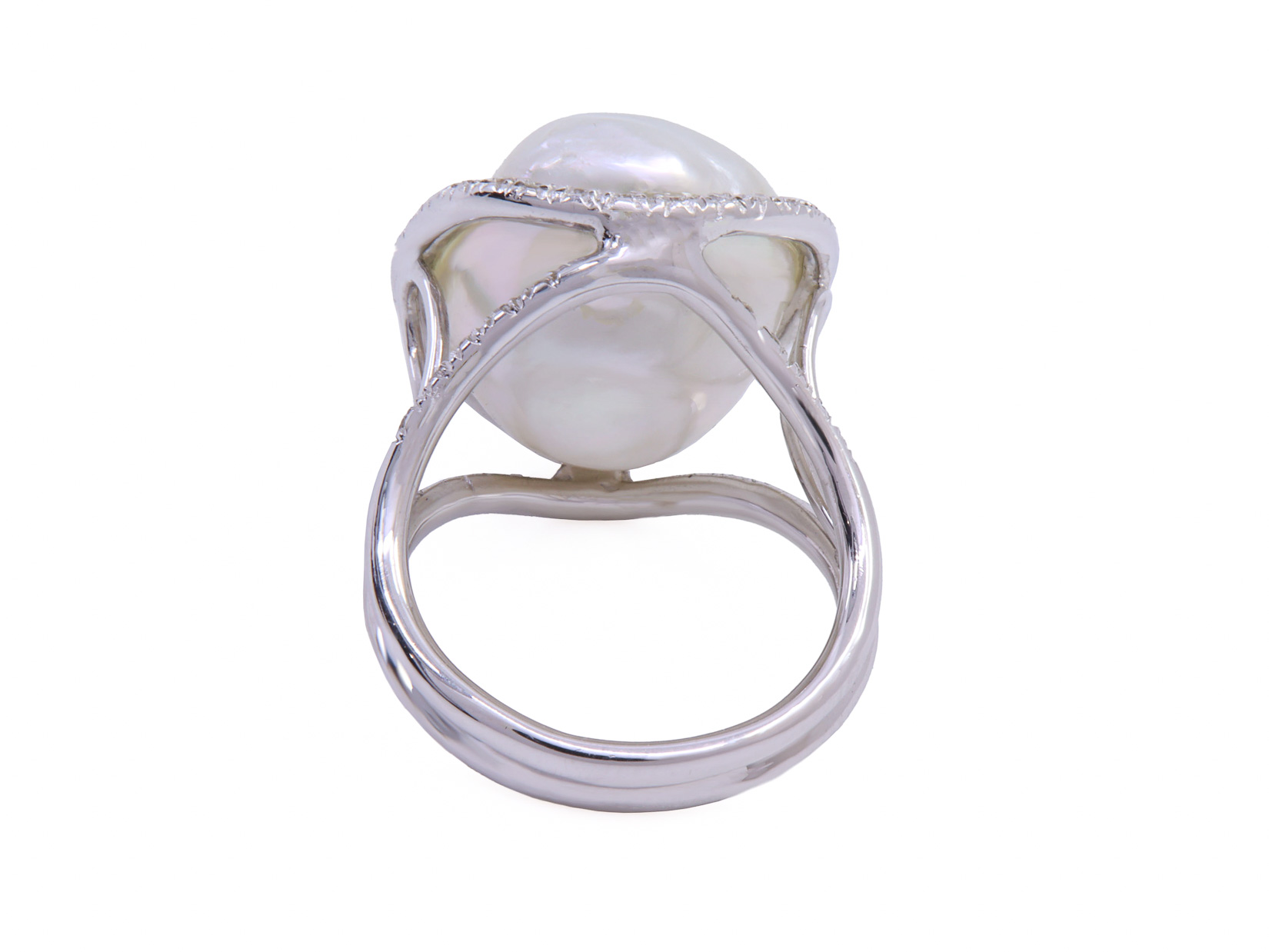 Anello c/perla scaram e brill 0 b 0,28 p 24