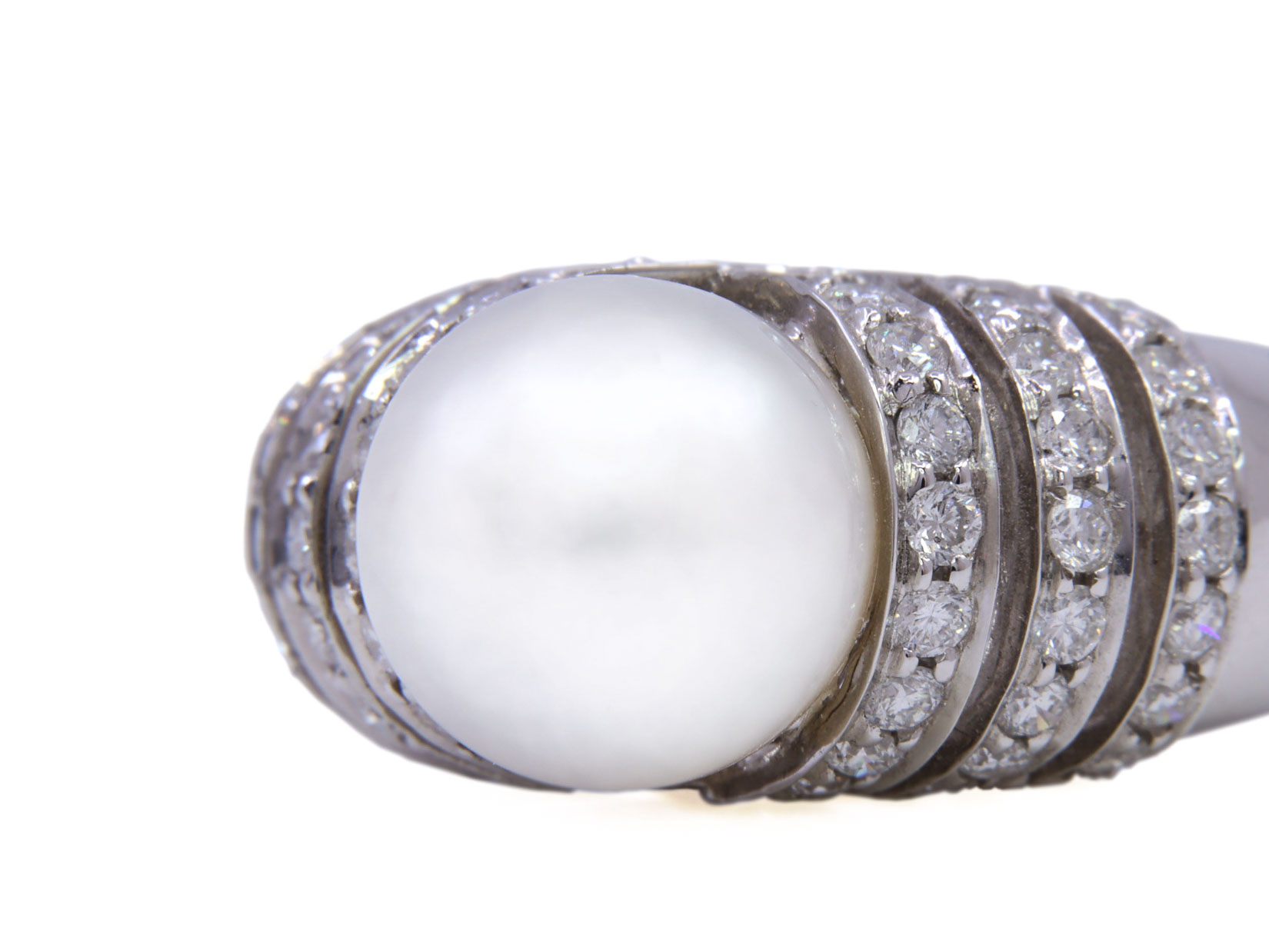 ANELLO PERLA E BRILLS LATERALI  0,65