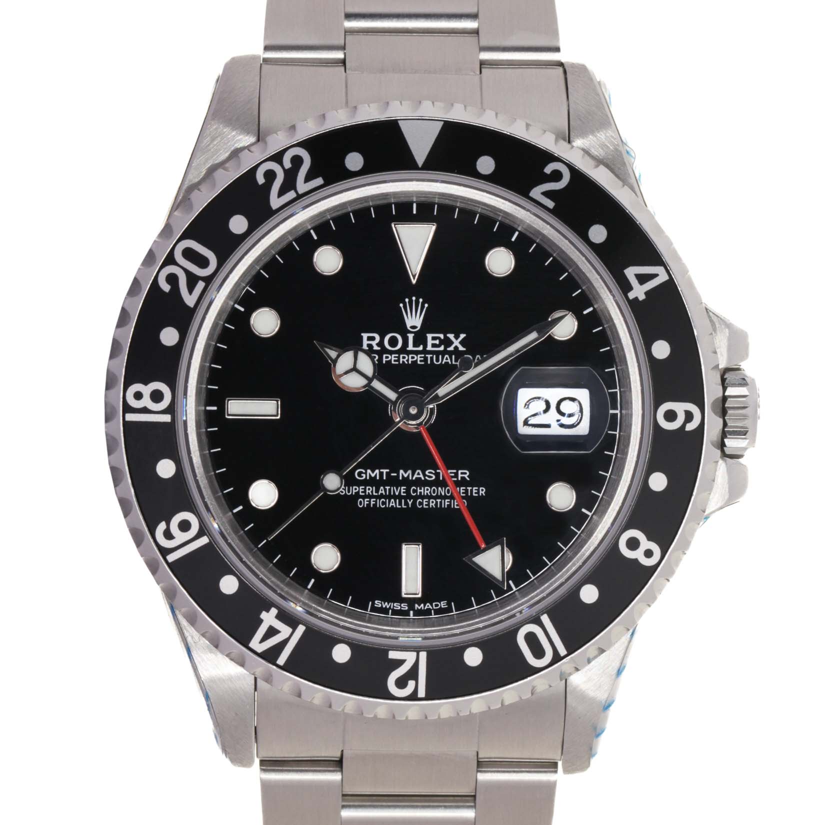 Rolex 16700 GMT Master, Oyster Steel, Rolex Service Card 5/2027, Rolex Service Box