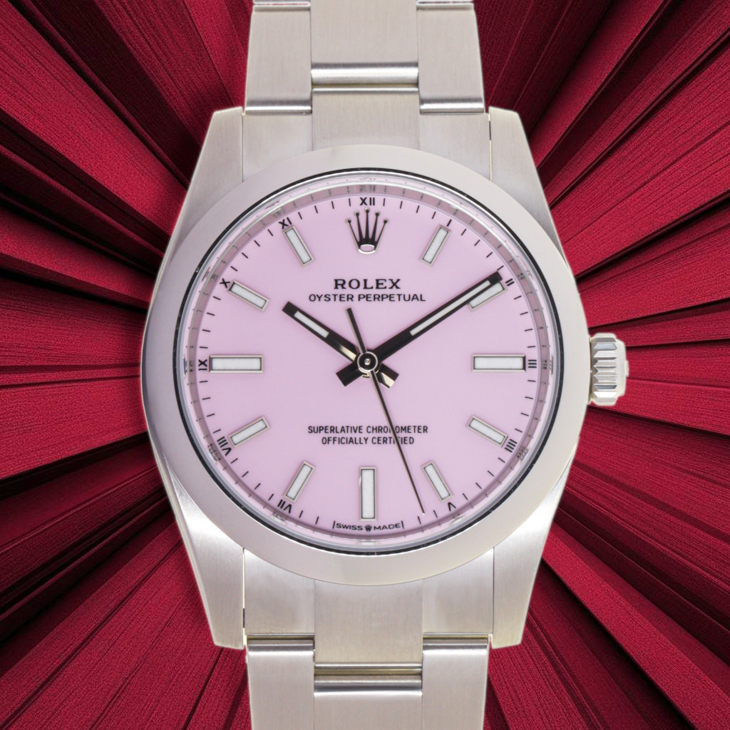 Rolex Oyster Perpetual ref:124200 - Pink Candy, Rolex Box & Papers,  6/2025