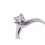 Anello solitario - Brillante 0,24ct, oro 18kt. peso totale di gr.3,20
