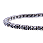 Bracciale tennis - Diamanti neri 4,60ct, oro 18kt. peso totale 11gr