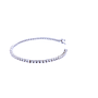 Bracciale tennis con brillanti di carati 2,68 - Colore F/G - Purezza VVS - oro bianco 18Kt gr9,87