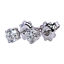 Orecchini punto luce - Brillanti 0,80ct. D-VS1, oro 18kt. peso totale gr.1,4