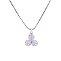 Collana tre cerchi - Brillanti 0,86ct. G-VS, oro 18kt. peso totale 5,1gr