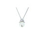 Collana perla - Brillanti 0,46ct. G-VS oro 18kt.