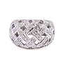 Anello fascia - Brillanti 0,60ct. G-VS1, oro 18kt. peso totale 9,50gr
