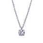 Collana punto luce - Brillante 0,48ct laser inciso, F-SI1, oro 18kt, peso totale 2,5 gr, IGI 681592072