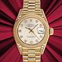 Rolex Lady Datejust ref:69238,Diamonds and 18Kt Yellow Gold, Rolex Box & Papers, 1992