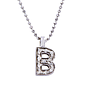 Collana lettera B - Brillante 0,06ct. G-VS1, oro 18kt. peso totale 2,60gr