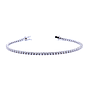 Bracciale tennis con brillanti di carati 3,06 - Colore F/G - Purezza VVS - Collezione Salina - oro bianco 18Kt gr 7,70