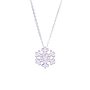 Collana fiocco di neve - Oro 18kt. Brillanti 0,05ct.
