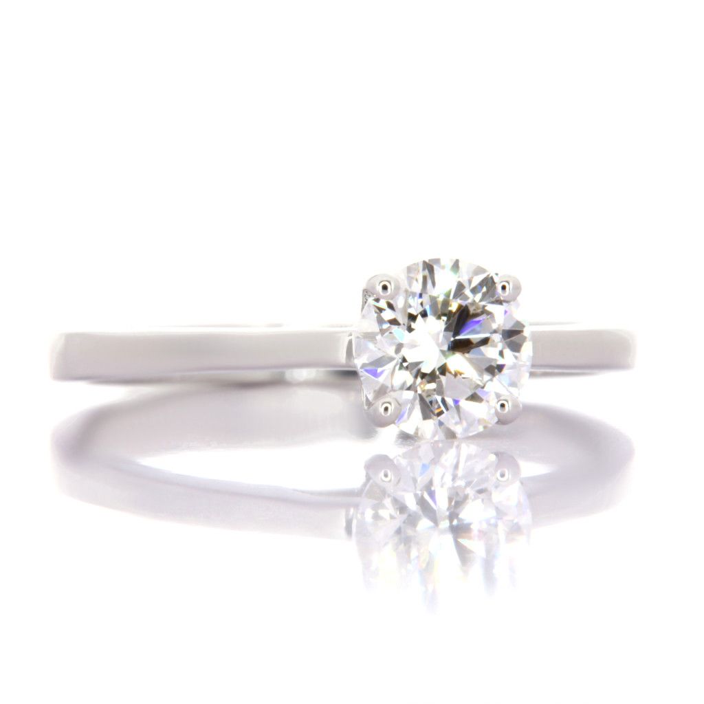 Collezione Segesta Solitario in oro bianco 18Kt gr ≃2,80