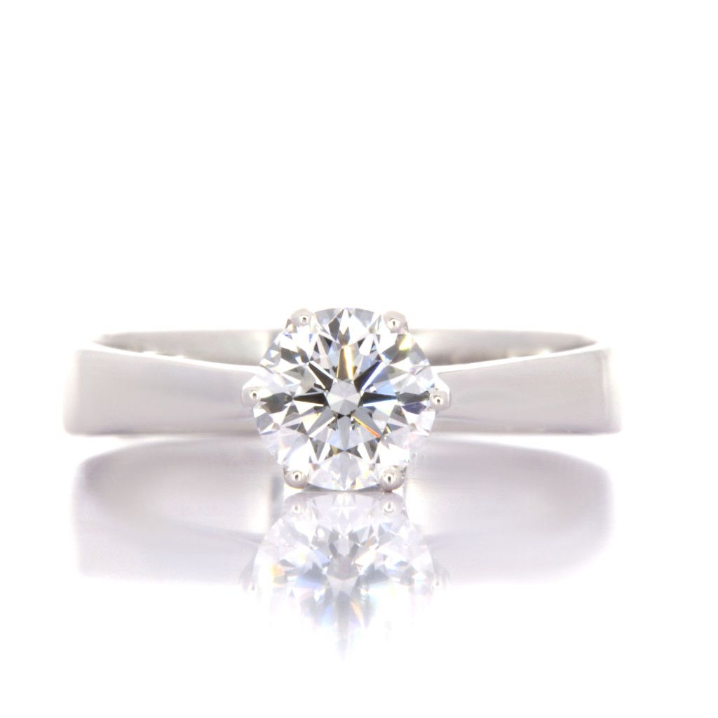 Collezione Ustica Solitario in oro bianco 18Kt gr ≃3.00