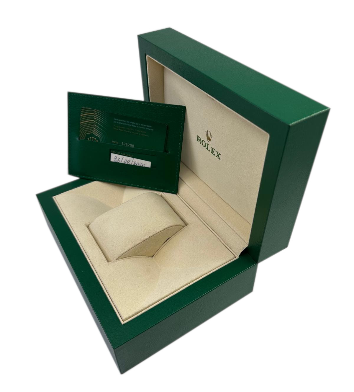 Rolex Datejust Acciaio ref:126200, Oyster 36 mm, 2020, Rolex Box, Papers & Service