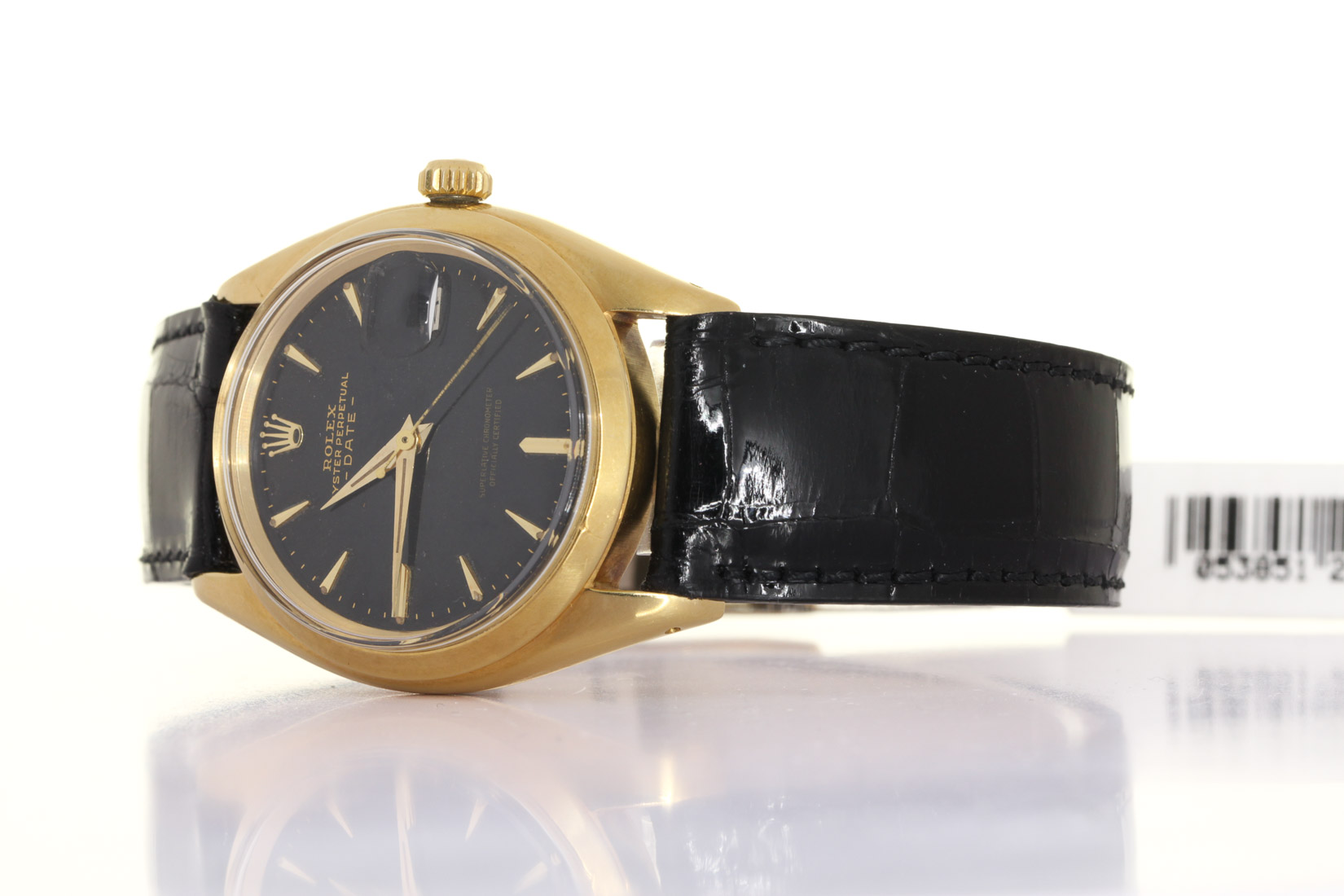 Rolex Oyster Perpetual Date 18kt. yellow Gold Case Only - Ref. 1500 - Ref. 52xxxx - Retailer Box & Guarantee - 1959 circa