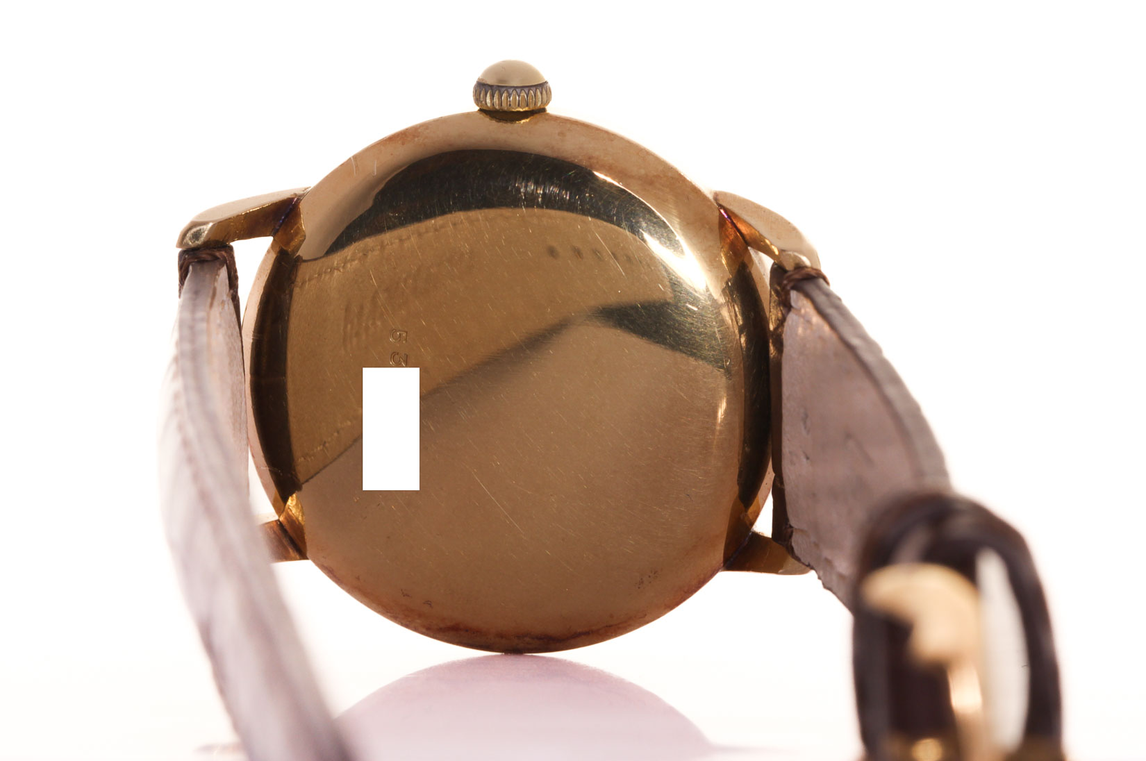 Zenith in oro 18 kt  con cint. Pelle s.n. 536710