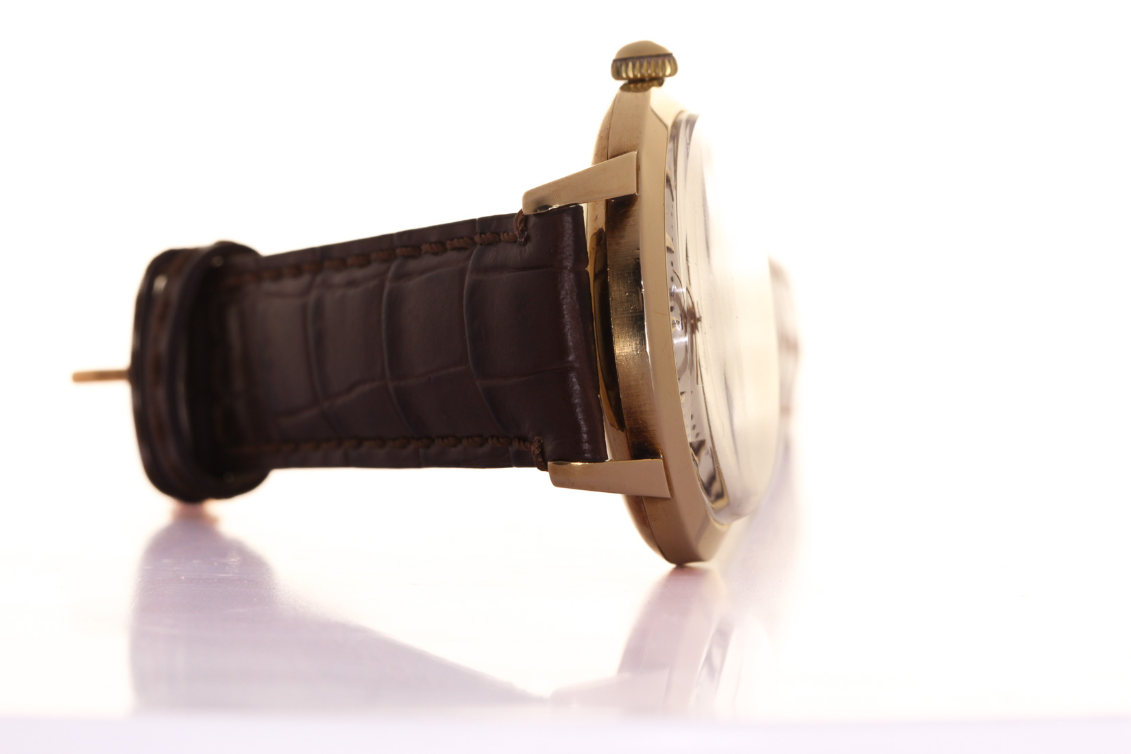 Zenith in oro 18 kt  con cint. Pelle s.n. 536710