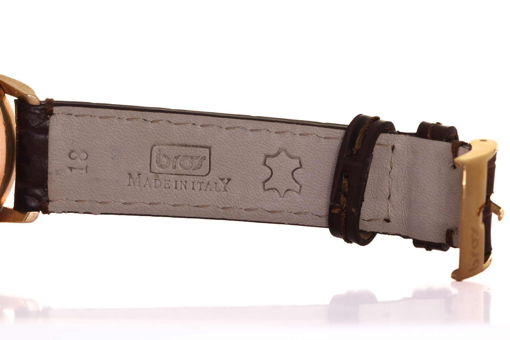 Zenith in oro 18 kt  con cint. Pelle s.n. 536710