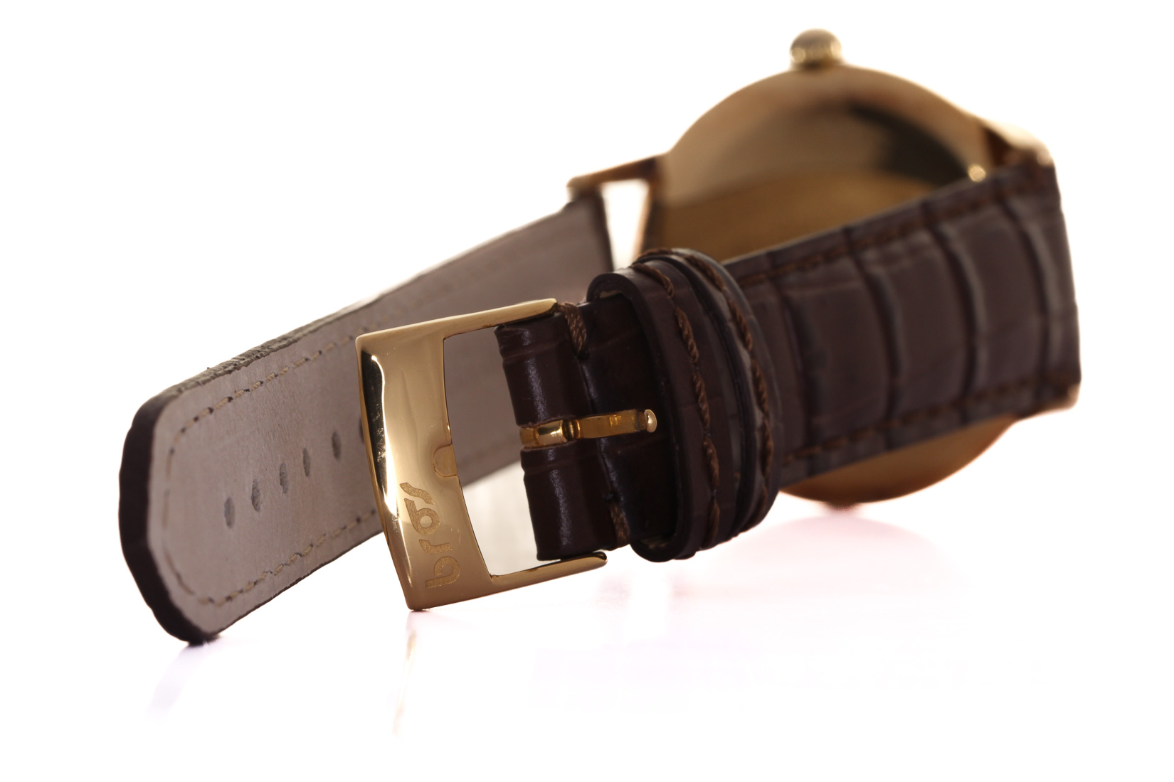 Zenith in oro 18 kt  con cint. Pelle s.n. 536710