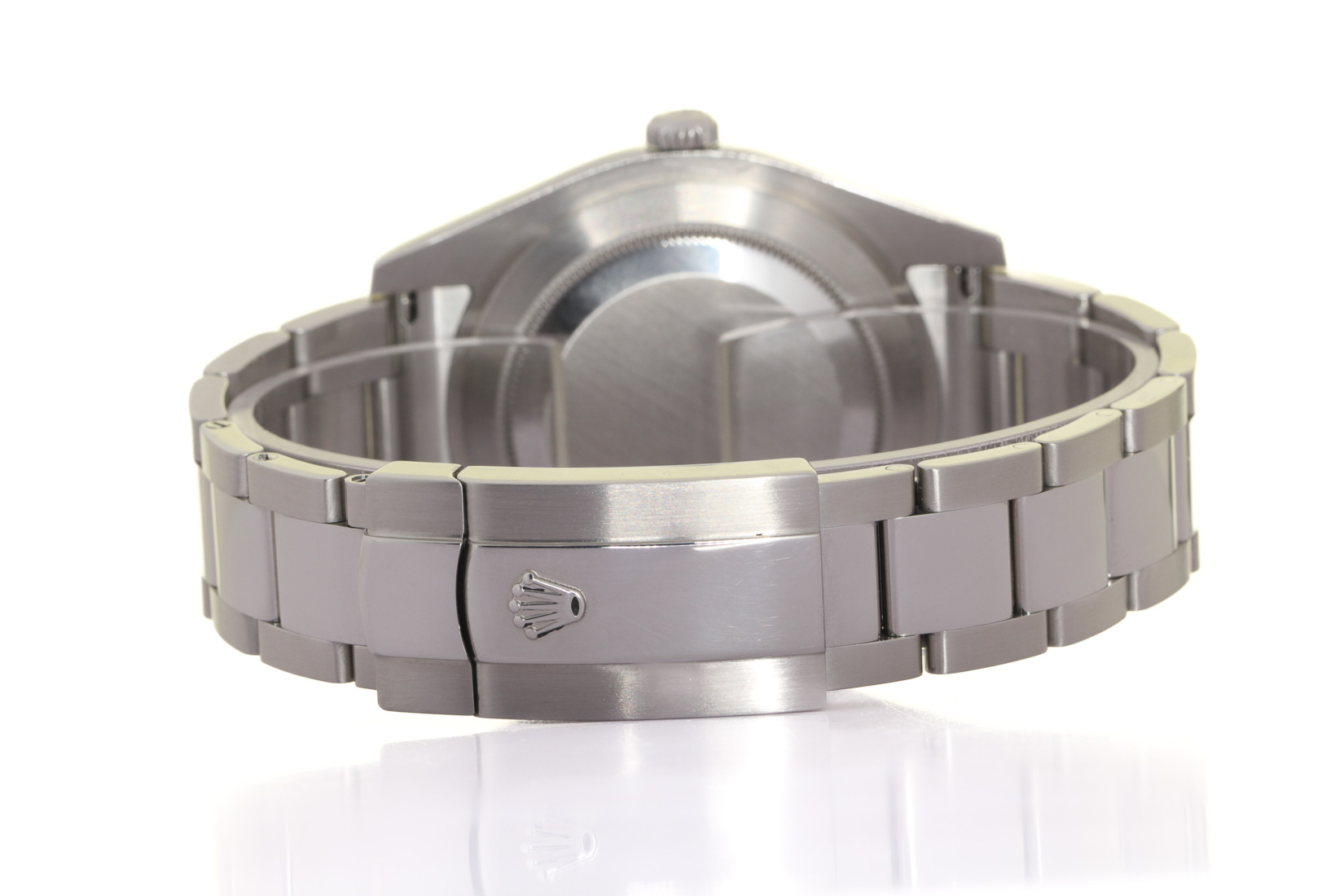 ROLEX 116334 Datejust, 18kt White gold & Oyster Steel Brac. Blu Roman, 6-24