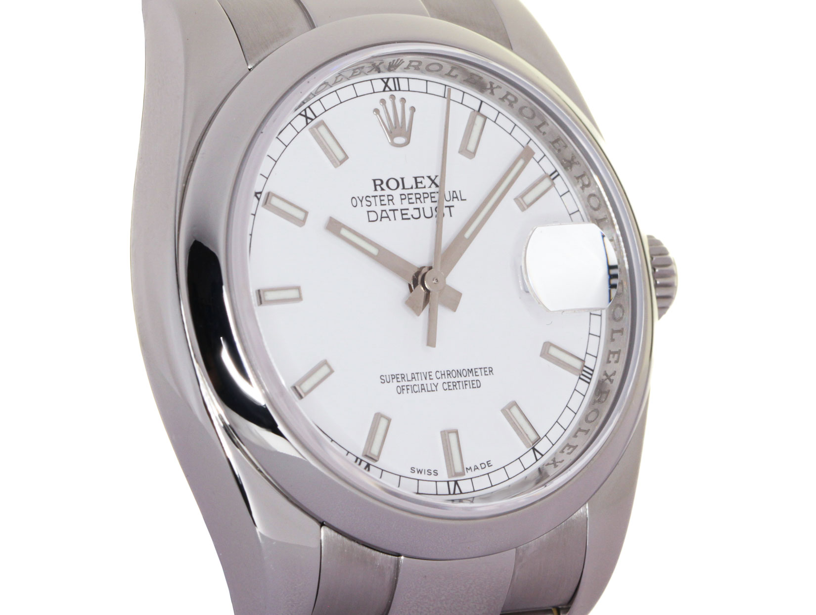 ROLEX 116200 DATEJUST, OYSTER STEEL, 36MM, ROLEX BOX & PAPERS, 03/2008