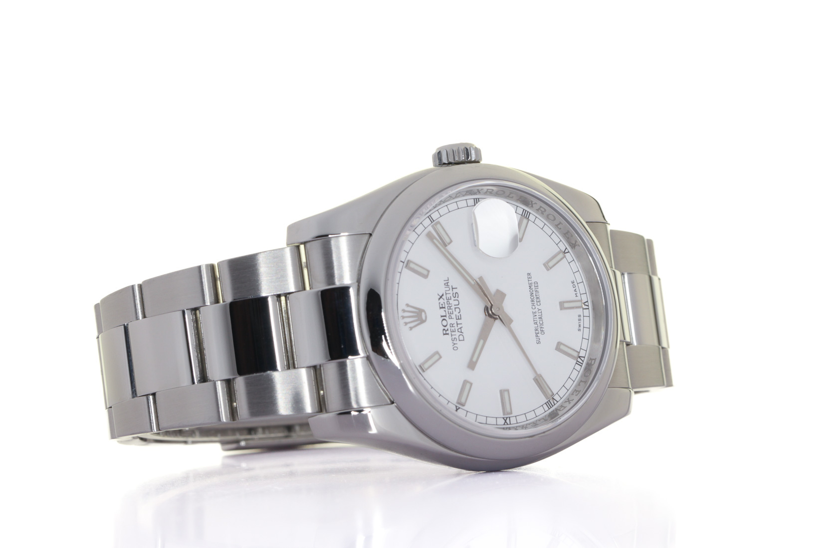 ROLEX 116200 DATEJUST, OYSTER STEEL, 36MM, ROLEX BOX & PAPERS, 03/2008