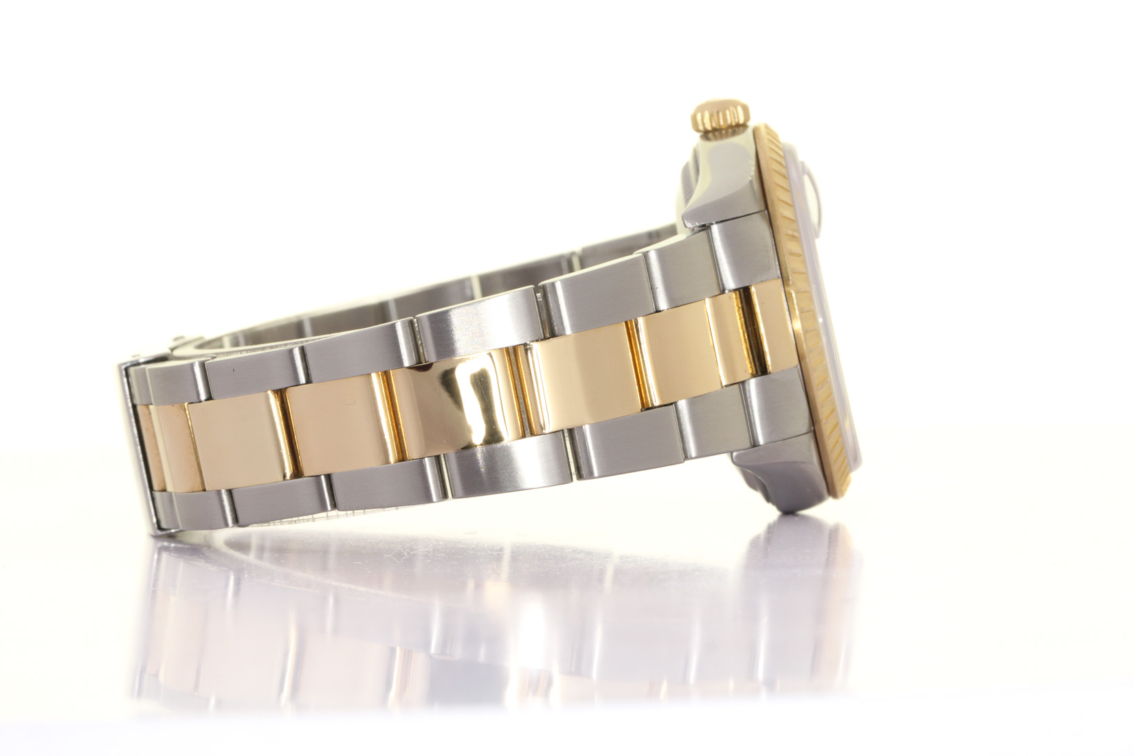 ROLEX 15223 DATE, Rolesor 18kt Yellow,  Rolex Box & Papers, 1998