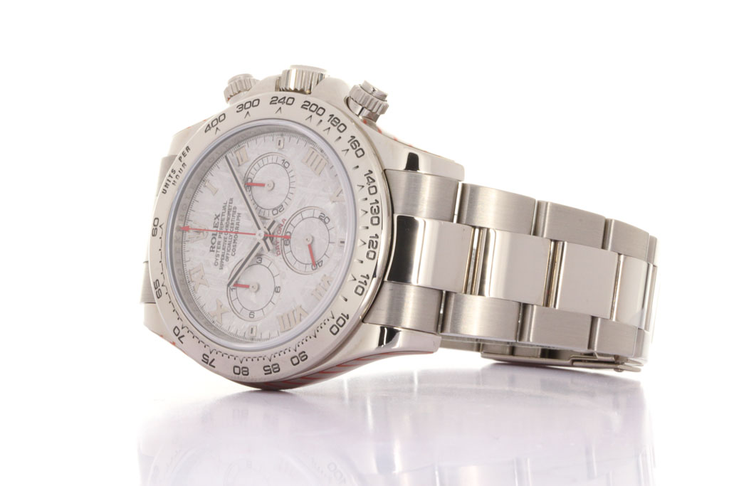 ROLEX DAYTONA  - Ref:116509 -METEORITE DIAL, 18kt White Gold, Box & Papers, Serial Z768xxx - Preowned