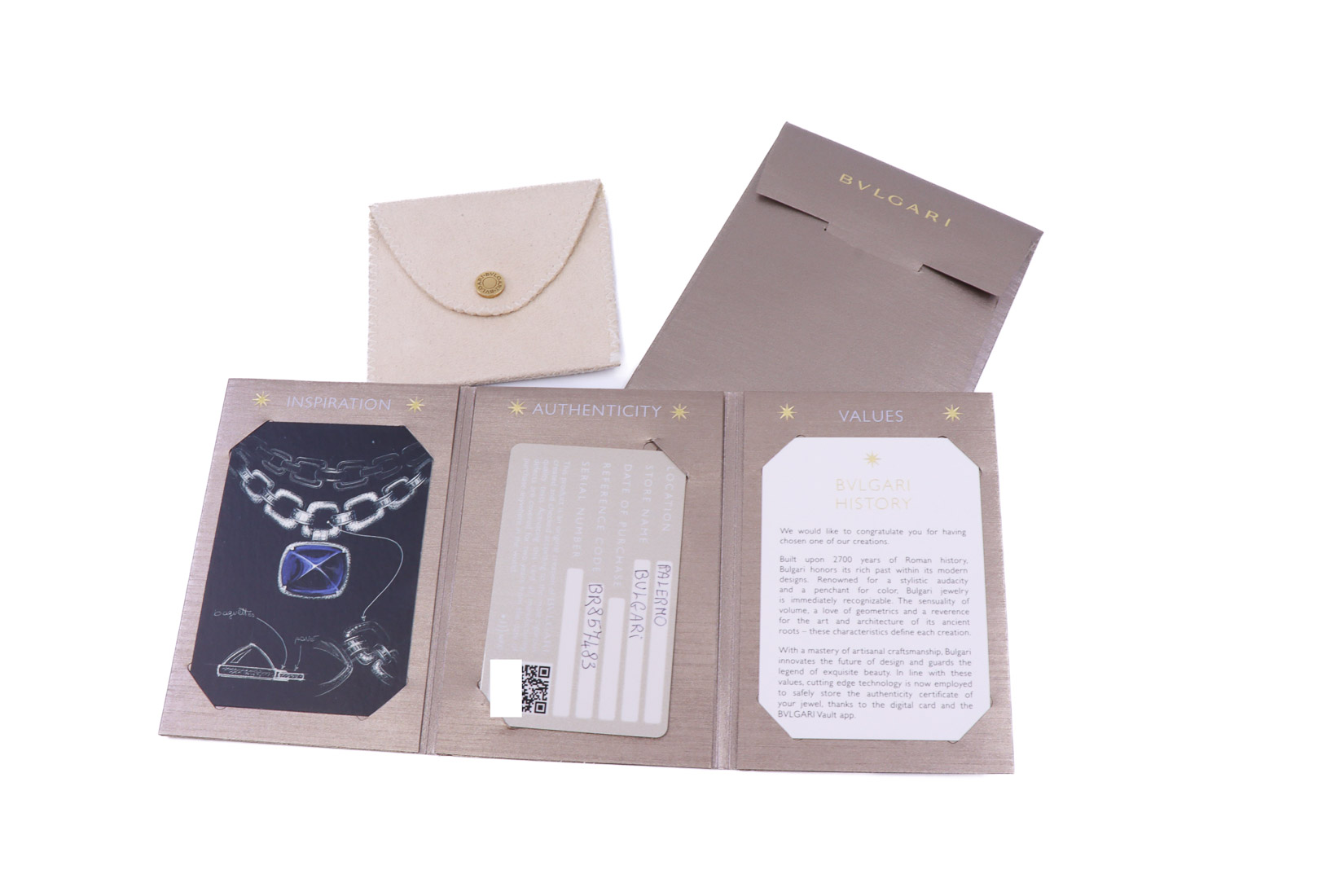 Bracciale Bulgari in oro bianco 18kt. di gr. 30,2 con diamanti