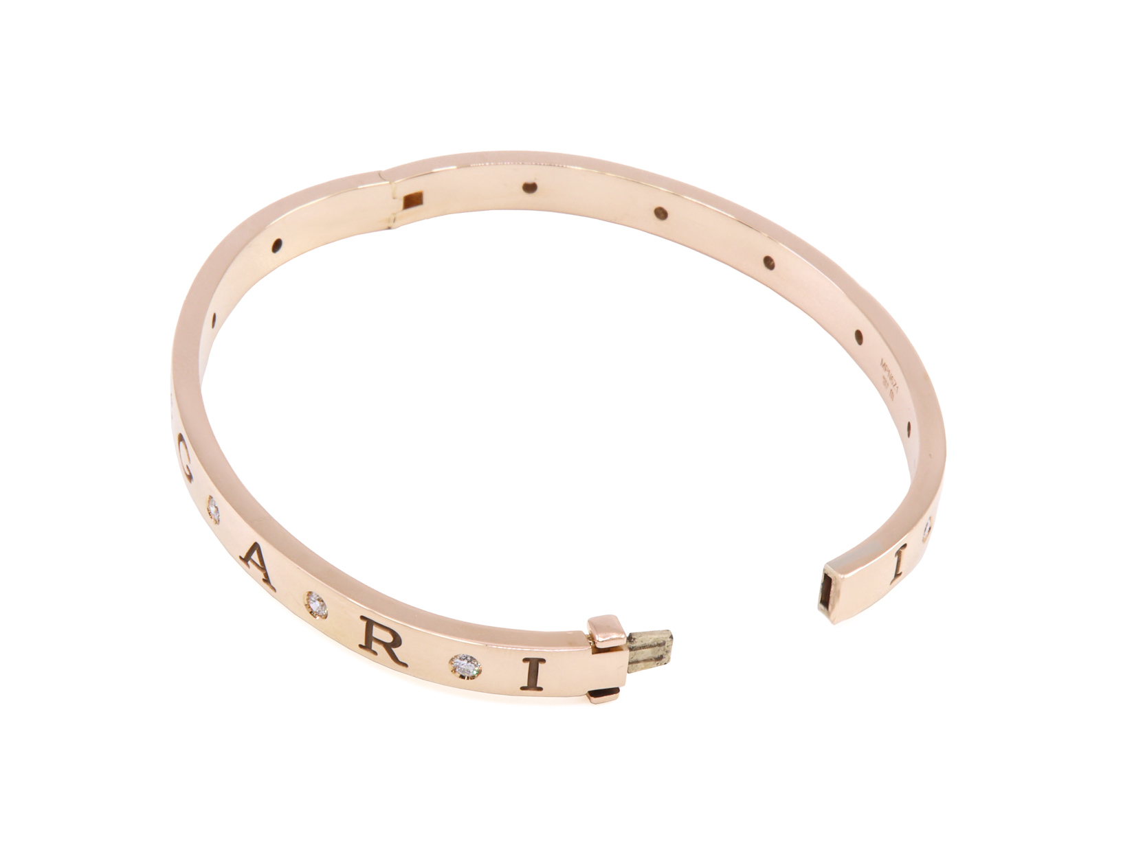 Bracciale in oro Bulgari con brillanti, oro 18kt, gr. 31.5