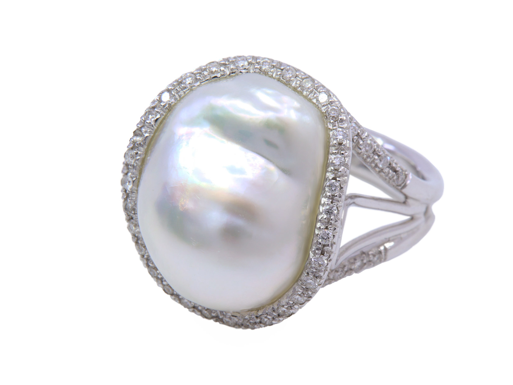 Anello c/perla scaram e brill 0 b 0,28 p 24