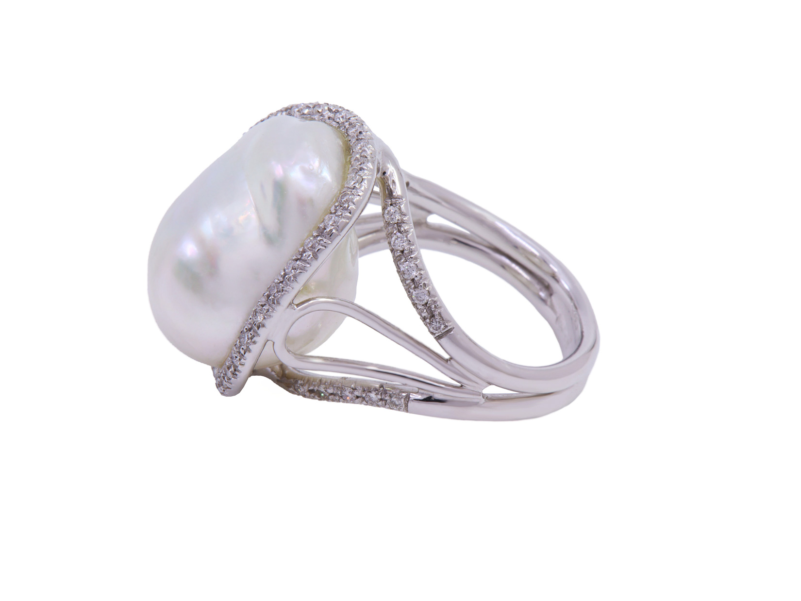 Anello c/perla scaram e brill 0 b 0,28 p 24