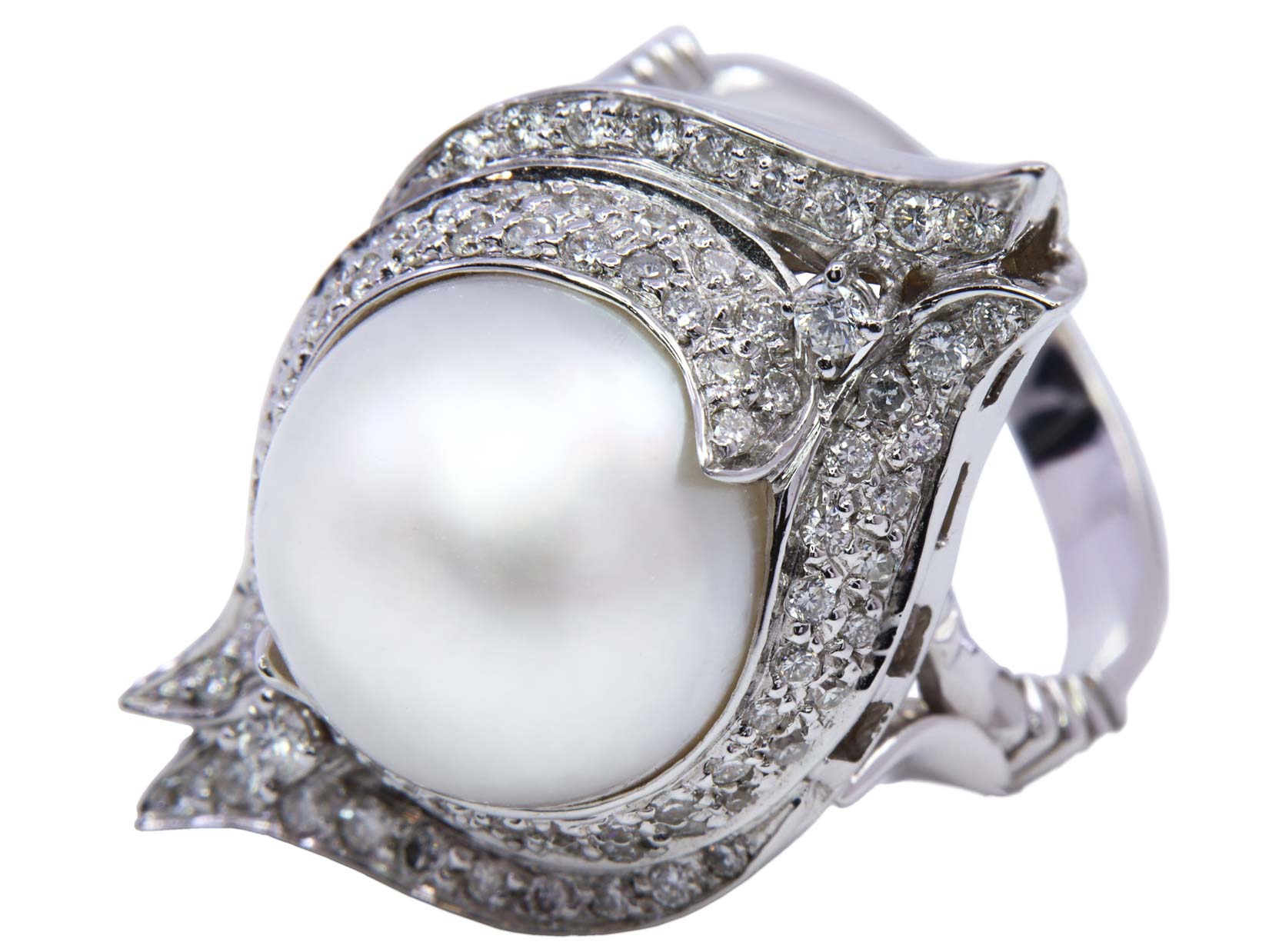 ANELLO PERLA E BRILLS  ,8