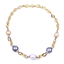Girocollo in oro perle e brillanti - Perle australiane, Thaiti e gold, in oro 18kt e brillanti 0,30ct G-VS