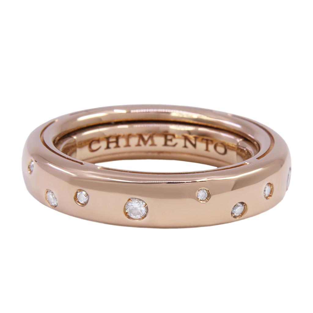 Anello Chimento FOREVER Brio Size-Fit™ - Oro rosa 18kt con brillanti 0,24ct. 
