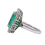 Anello - Smeraldo 11,74ct. brillanti 3,60ct. F/G-VVS, oro 18kt.