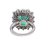 Anello - Smeraldo 11,74ct. brillanti 3,60ct. F/G-VVS, oro 18kt.