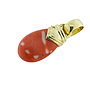 Pendente in Corallo con oro giallo 18ct e Brillanti, tot.gr. 29.6