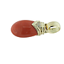 Pendente in Corallo con oro giallo 18ct e Brillanti, tot.gr. 29.6
