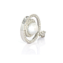 Pend. Perla Giapponese Coltiv. diametro 13mm,Brill Ct. 0.62 G-VVS, Oro Bianco 18kt, gr 16.0