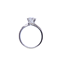 Anello Solitario oro bianco 18Kt gr3.65 - 0.53ct D SI1