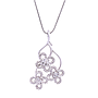 Collana fiori - Brillanti 0,95ct. G-VS, oro 18kt. peso totale 9,6gr.